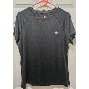 Rabbit Running Women EZ Tee Short Sleeve T Shirt XL Charcoal Fitted Older Style